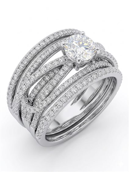 Anello Giorgio Visconti Donna in Oro Diamante 0.26 Ct AB13974 - AB13974